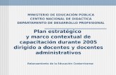 MINISTERIO DE EDUCACIÓN PÚBLICA CENTRO NACIONAL DE DIDACTICA