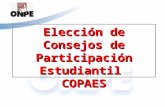 Elección de Consejos de Participación Estudiantil  COPAES