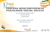TERCERA WEBCONFERENCIA PSICOLOGÍA SOCIAL 401514