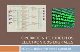 OPERACIÓN DE CIRCUITOS ELECTRONICOS DIGITALES