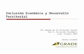 Inclusión Económica y Desarrollo Territorial