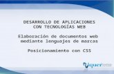 DESARROLLO DE APLICACIONES CON TECNOLOGÍAS WEB Elaboración de documentos web