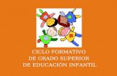 CICLO FORMATIVO  DE GRADO SUPERIOR  DE EDUCACIÓN INFANTIL