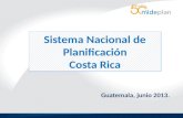 Sistema Nacional de Planificación Costa Rica