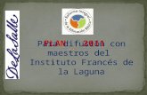 Para difusión con maestros del  Instituto Francés de la Laguna