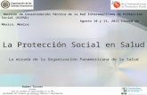 La Protección Social en Salud  La mirada de la Organización Panamericana de la Salud