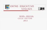 CENTRO EDUCATIVO           SIGLO21