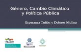 Género, Cambio Climático  y Política Pública