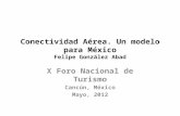 Conectividad Aérea. Un modelo para México Felipe González Abad