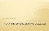 Plan de Emergencias 2011-12