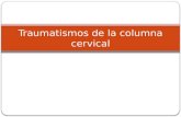 Traumatismos de la columna cervical