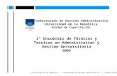 Universidad de la República  I  ProRectorado de Gestión Administrativa  I  Unidad de Capacitación
