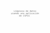 Limpieza  de  datos usando una aplicación  de  CSPro
