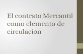El contrato Mercantil como elemento de circulación