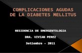 COMPLICACIONES AGUDAS DE LA DIABETES MELLITUS