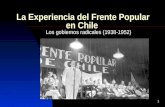 La Experiencia del Frente Popular en Chile
