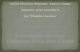Exposición Historia Gobierno Juan José Flores