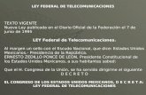 LEY FEDERAL DE TELECOMUNICACIONES