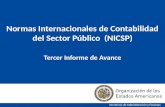 Normas Internacionales de Contabilidad del Sector Público   (NICSP) Tercer Informe de Avance