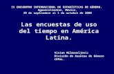 Las encuestas de uso del tiempo en América Latina.