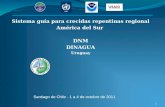 Sistema guía para crecidas repentinas regional América del Sur  DNM DINAGUA Uruguay