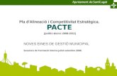 Pla d'Alineació i Competitivitat Estratègica. PACTE (polític-tècnic 2008-2011)
