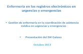 Enfermería en los registros electrónicos en urgencias y emergencias