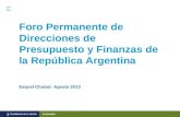 Foro Permanente de Direcciones de Presupuesto y Finanzas de la República Argentina