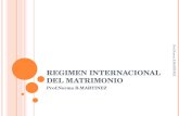 REGIMEN INTERNACIONAL DEL MATRIMONIO