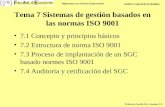 Tema 7 Sistemas de gestión basados en las normas ISO 9001