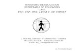 MINISTERIO DE EDUCACION SECRETARIA DE EDUCACION D.R.E. ESC. ESP. DRA. LYDIA F. DE CORIAT