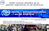 Taller nuevos desafíos de la  gestión migratoria en las Américas