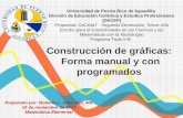 Construcción  de  gráficas :  Forma manual y con  programados