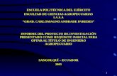 ESCUELA POLITÉCNICA DEL EJÉRCITO FACULTAD DE CIENCIAS AGROPECUARIAS I.A.S.A