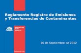 Reglamento Registro de Emisiones y Transferencias de Contaminantes