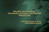 MALARIA EN PARAGUAY ESCENARIO ACTUAL Y SISTEMA DE PREDICCIÓN