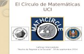 El  Círculo  de  Matemáticas  UCI