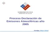 Proceso Declaración de Emisones Atmosféricas año 2005