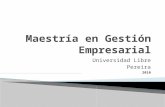 Maestr­a en Gesti³n Empresarial