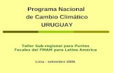 Programa Nacional  de Cambio Climático URUGUAY
