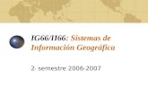 IG66/II66 : Sistemas de Información Geográfica