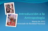 Introducción  a la  Antropología