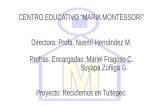 CENTRO EDUCATIVO “MARIA MONTESSORI” Directora: Profa. Noemí Hernández M.