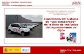 Experiencia del sistema de “uso compartido”  de la flota de vehículos del Ayuntamiento de Gijón