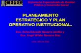 PLANEAMIENTO ESTRATÉGICO Y PLAN OPERATIVO INSTITUCIONAL.