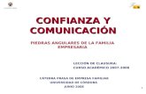 CONFIANZA Y COMUNICACIÓN