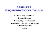 APUNTES ESQUEMÁTICOS TAIA II