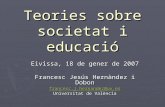 Teories sobre societat i educació