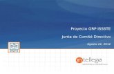 Proyecto GRP ISSSTE Junta de Comité Directivo Agosto  22,  2012