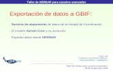 Silvia Lusa Unidad de Coordinación GBIF-ES  gbif.es lusa@gbif.es